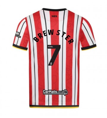 Sheffield United Rhian Brewster #7 Replika Hjemmebanetrøje 2024-25 Kortærmet